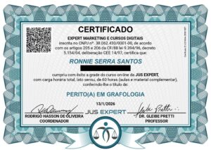 PERITO EM GRAFOLOGIA